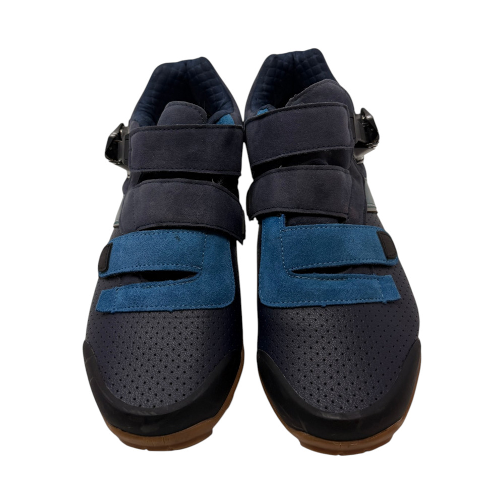 Vintage Shimano Ratchet MTB Mountain Bike Shoes 42 Men 9 Women 11 Navy Blue Grey - Picture 7 of 11